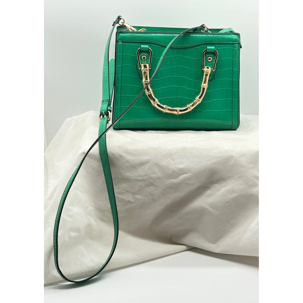 Aldo Chic Crocodile Embossed Top Handle Handbag Crossbody Strap - Picture 16 of 16